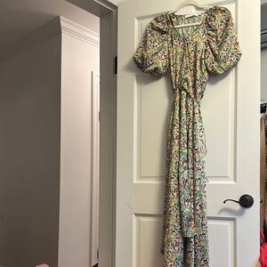 ASTR Floral Puff Sleeve  Dress